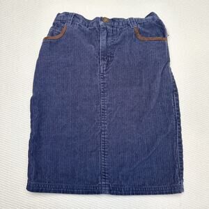 Vintage Y2K Mary-Kate And Ashley Corduroy Pencil Skirt